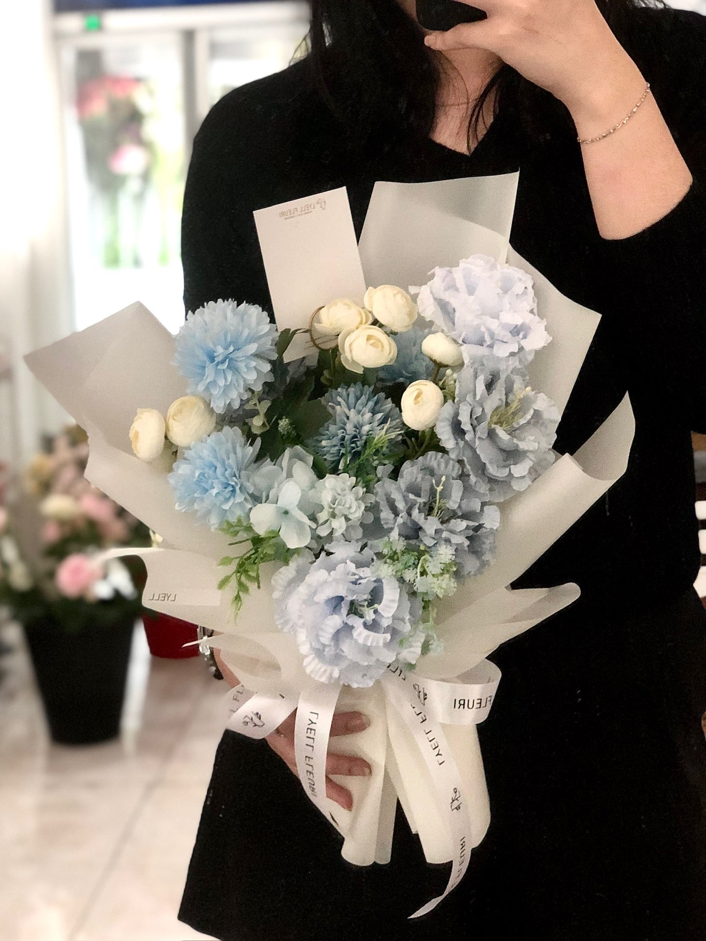 Artificial Bouquet - Something Blue