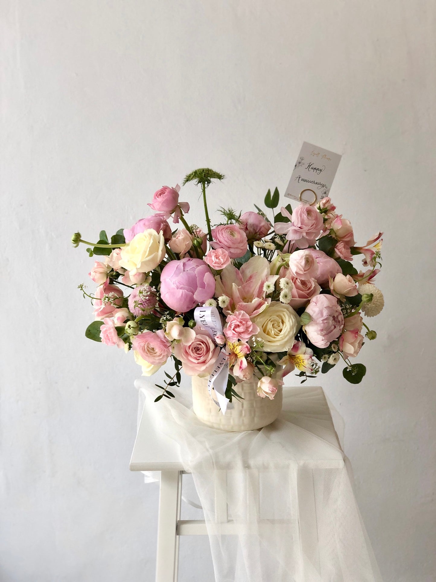 Pink Pearl Centerpiece