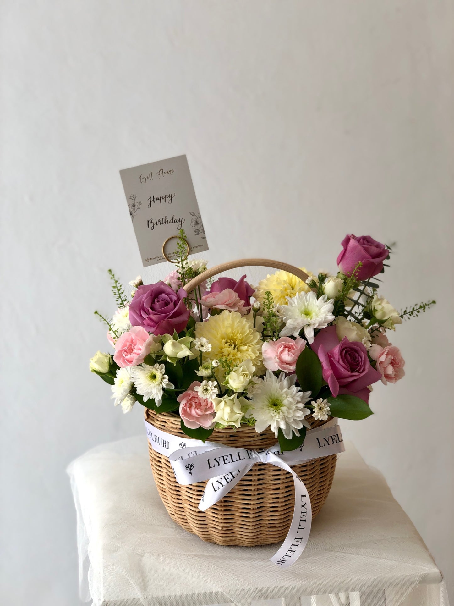 Gardenia Basket