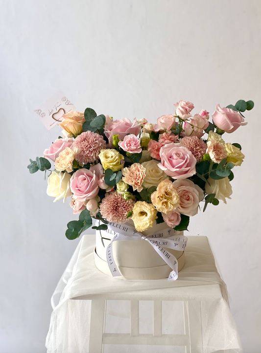 Peachy Pink Round Box